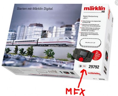 Hvis mfx-logoet er på kassen, så er det blot at sætte toget på skinnerne.