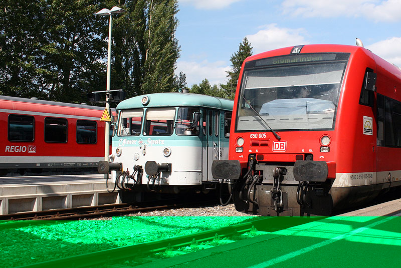 To generationer krydser på Ehingen station