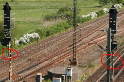 Udkørselssignaler på Maschen station (ved Seevetal)